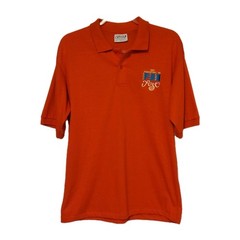 VTG Fun Fest 1997 Kingsport TN Orange Polo Shirt Single Stitch Embroidery Sz M