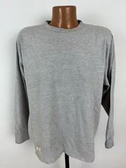 Vintage 90s Pluma Shirt Men Large Minimal Grunge Blank Heavyweight Long Sleeve