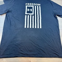 Under Armour UA Freedom Flag Short Sleeve T-Shirt Men’s 3XL Black Loose Fit Crew