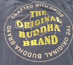True Religion Men’s Wavy Buddha Brand Gold Foil Metallic T-Shirt Size Large NWT