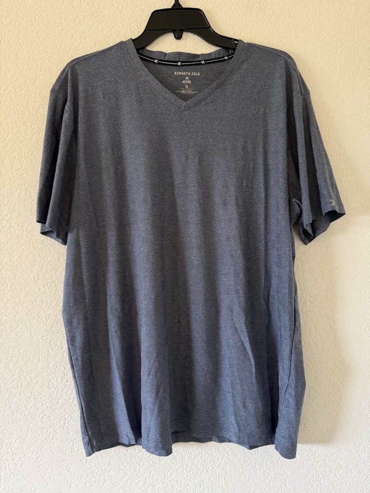 Kenneth Cole XL Gray Active Collection T-Shirt Flex Moisture Wicking