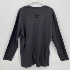 Vortex Men’s Long Sleeve Crew Neck Shirt Core Logo Charcoal Gray Size XL