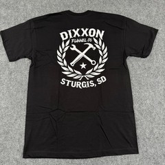 DIXXON Flannel Co. T-Shirt XL Black Sturgis SD Sketchy White Crest Tee NWT Men’s