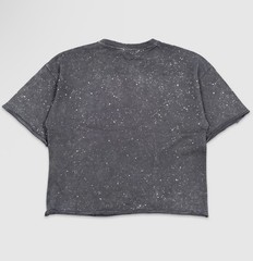 Men’s Cropped Taker Digital Puff Print T-Shirt in Black/Dark Gray, Size M, L, XL