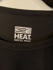32 Degrees Heat Men’s Black Long Sleeve Crew Neck Base Layer Shirt Size M