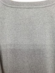 Carhartt Long Sleeve Henley Shirt Size L Grey Cotton Loose Fit TK128 Heavyweight