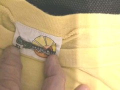 Vintage Bahamas Nassaa Sleveless TShirt Yellow with Green/Pink Logo- singled…