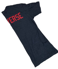 CONVERSE T Shirt, Men’s Size S, Short Sleeve Dark, Charcoal Gray w/ Red Logo