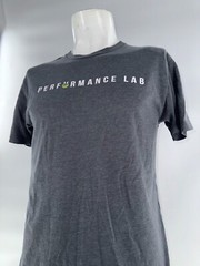 Performance Lab Next Level Short Sleeve T-Shirt Men M Gray Cotton Poly YGI I4-96