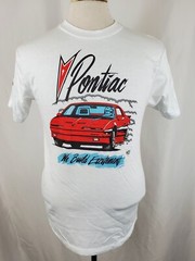 Vintage 80s Pontiac Trans Am T-Shirt Mens Medium Single Stitch Hanes Deadstock