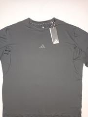 Adidas Puremotion T-SHIRT Mens Medium Black Training Climacool Ultrasoft