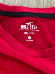 Hollister Mens XL Must Have Collection Red with front logo embroidery
