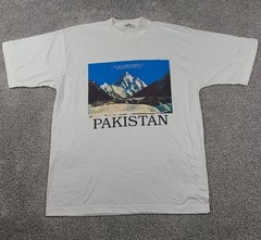 K2 Mountain Pakistan T-Shirt Men’s Size XL White Savage Mountain NEW