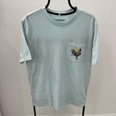 Chubbies Mens Large T Shirt Mint Green Wake Up The Weekend Has Arrived Rooster