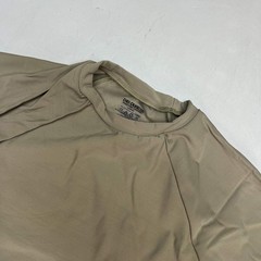 DUKE DRI Nylon/Spandex Tight Fit Military T-Shirt Men’s Sz L Coyote Tan T45499BG
