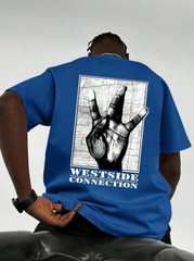 Men’s Shark Print Lightweight T‑Shirt — Summer Casual Sport Streetwear Oversized