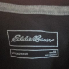 Eddie Bauer LegendWash Men’s Solid Crew Neck Short Sleeve Black T-Shirt XL