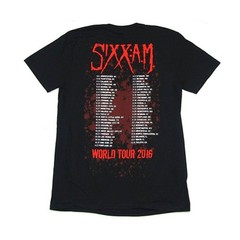 Men’s Sixx A.M. Live World Tour 2016 T-shirt XX-Large Black