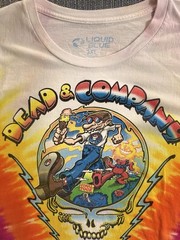Dead & Company Final Tour T-Shirt 3XL 2023 Tie Dye Liquid Blue Grateful