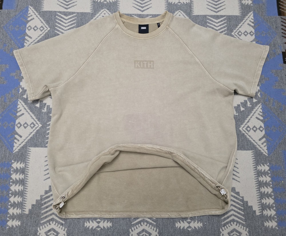 KITH Howard Crystal Wash Terry Shirt Sz 2XL Men’s Shortsleeve Sweat Box Logo
