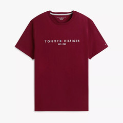 Tommy Hilfiger Men’s Embroidered Logo Regular Fit Crew Neck Jersey T-shirt Tee