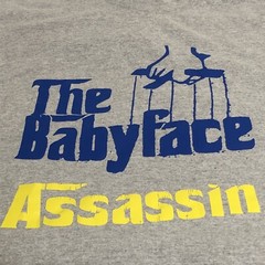 The Baby Face Assassin￼ T Shirt Mens Large Gray Gildan Tee Puppet Master Graphic