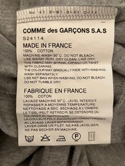 Comme des Garçons Shirt France Variation Pattern Sleeve Cut-and-Sew T-shirt Unu