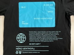 Men’s Nero Ventaga T-Shirt Streetwear Designer Sz M
