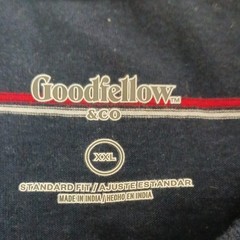 Goodfellow & Co Men’s Blue/Red/White Striped Short Sleeve Crew Neck Tee 2XL