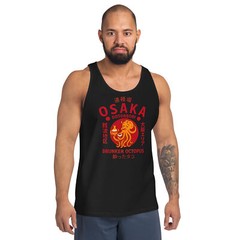 Drunken Octopus Osaka Tank Top Bella + Canvas DTG Print Japanese Style Tee