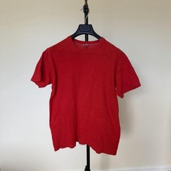 Vintage Russell 60’s 70’s T-shirts M/L Red Blank Single Stitch Bundle Lot 2 Tees