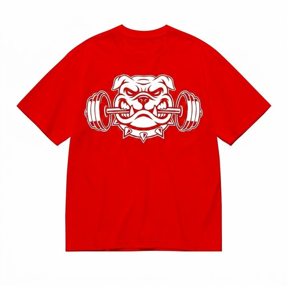 Gym Shirt Weightlifting Barbell Graphic Tee Bodybuilding Fitness Workout