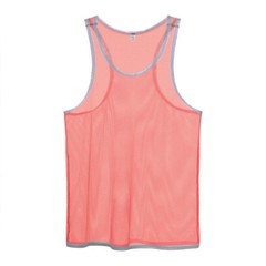 ZONBAILON Mens Tank Top Sexy Mesh Vest Breathable See Through Sleepwear