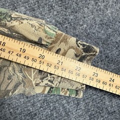 Vintage Ace Sportswear Advantage Camo Shirt Mens L Mock Neck Pocket Made In USA