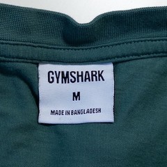 Gymshark T-Shirt Adult Medium Green Graphic Logo Short Sleeve Cotton Gym Workout