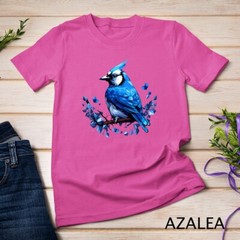 Blue Jay Geometric Patten Art,Cute Blue Jay Bird Lover Tee Unisex T-shirt