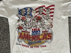 VTG 1992 USA Dream Team Caricature T-Shirt M Salem Michael Jordan Rare