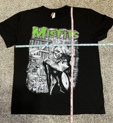Misfits Black T-Shirt Music Band Punk Rock Grunge Suna Platinum L Streetwear