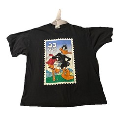 Daffy Duck Looney Tunes 1999 Vintage Stamp Collection 33 Cent Shirt XL