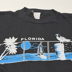 Vintage 70s 80s Florida Tourist Tee Sailboat Image Seaspray Designs T Shirt VTG