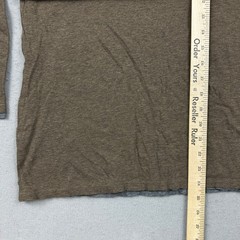 Vince Shirt Men Extra Large Brown Heather Pullover Hoodie Drawstring Pima XL