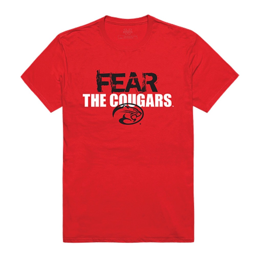 University of Houston Cougars NCAA Cotton Graphic Fear Tee T Shirt S-2XL