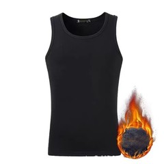 Winter Autumn Mens Undershirt Base Layer Daily Solid Color Tank Top Thermal