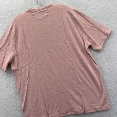 New Faherty Striped Shirt Mens XL Orange Cloud Cotton Soft Short Sleeve Tee B9