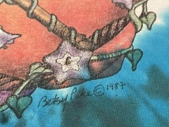Vintage Mushroom Peace Sign Shirt XL Tie-Dye Single Stitch Psychedelic Pike USA