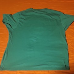 Holiday Time Green Cotton Crew Neck Short Sleeve Santa Claus Men’s T-Shirt 2XL