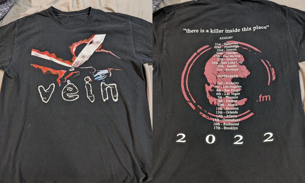 Rare Vein.fm Band Tour 2022 T-shirt Full Size S to 5XL T-shirt Go01