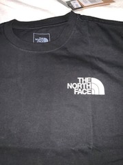 NWT THE NORTH FACE MENS S/S BOX NSE TEE LARGE BLACK/PINK