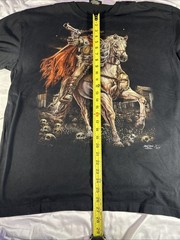 Rock Chang Skeleton Cowboy Horse XL Skulls Goth Shirt