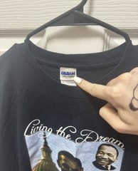 Obama x MLK Living the Dream Vintage President Christ Shirt